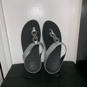 Metallic Silver Fitflop